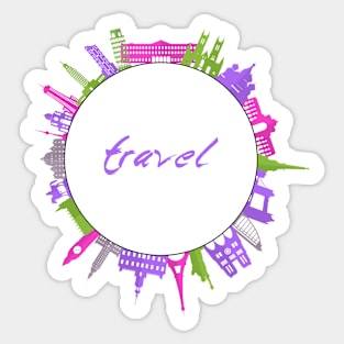 Travel monumentos Sticker